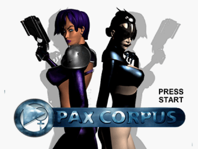 Pax Corpus title screen for Playstation